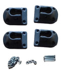 Beefy PP Folding Table Leg Brackets For 16Mm Round Pipe Camping And Outdoor Furniture Repair Kit with screws and rivets