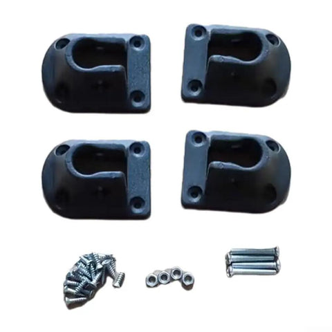 Beefy PP Folding Table Leg Brackets For 16Mm Round Pipe Camping And Outdoor Furniture Repair Kit with screws and rivets