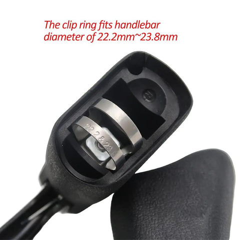 Close-up of clip ring on Ergonomic Forged Aluminum Drop Handlebar Brake Levers Set for 22.2–23.8 mm handlebar fitment.