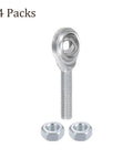 Top Tier Male Rod End Bearing Kit 1/4 Inch Bore 1/4-28 Unf Right Hand Thread Set with solid jam nut and rod end.