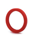 Red 8mm Silicone Group Head Gasket for E61 Espresso Machines, BPA Free, 58mm Fit, Prevents Leaks and Drips, Front View