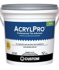 Easy To Use Acrylic Ceramic Tile Mastic Adhesive One Gallon For Pro Grade Floor Tile Bonding Quick Set And Strong Hold On 8 By 8 Ceramic Tiles A Workhorse For Home Reno Projects on product container