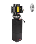 4 Gallon Hydraulic Power Unit Pump 220V 2HP 2850RPM For Vehicle Lift Single Acting Hydraulic Pump With 2950 PSI Durable Plastic Reservoir