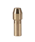 Mini drill brass collet chuck for rotary tools, securely grips bits from 0.5mm to 3.2mm, durable brass construction.