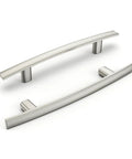 10 Pack Solid Zinc Alloy Cabinet Handles Set Brushed Nickel Arch Drawer Pulls For Kitchen And Bathroom Cabinets 3 Inch Center To Center