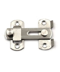 WUUWCHODC Stainless Steel Sliding Bolt Lock for Gate Home Security, durable lock with bolt and three mounting holes.