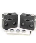 Knockout 2Pack Anti Backlash Nut Block With 8mm Diameter And 2mm Pitch for CNC upgrades, featuring black POM material.