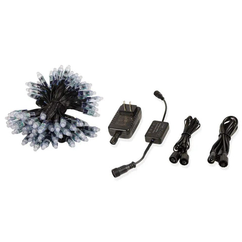 Lit Dream Color Outdoor LED String Lights 39 Ft 100 LEDs Waterproof App Controlled Color Changing Fairy Lights with accessories