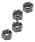 4 pcs 7Mm Hex Wheel Hub Adapters For RC Scale Crawlers, Bulletproof Cnc Aluminum Alloy for 1/24 models with secure locking pins.