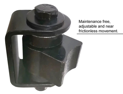 Heavy Duty Weld On Gate Hinges Pair With Sealed Bearings Built Tough Adjustable Yoke Pivot For Large Iron And Steel Gates Support Up To 1100lbs Per Pair Easy Install For Driveways And Security Gates, black steel weld-on hinge close-up
