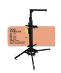 Heavy Duty Crank Lift Tower That Goes Up Without A Hassle, 660 Pound Rugged Telescopic Speaker Stand, steel frame with yellow crank handle