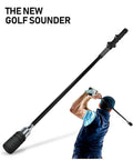 Right Handed Golf Swing Trainer Aid With Click Feedback For Rhythm Tempo And Grip Improvement Muscle Memory Builder shown with user demonstration.