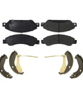 Heavy Duty Rear Ceramic Brake Kit For Chevy Silverado 1500 And GMC Sierra 1500 Model Years 2005 To 2007 Plus Classic Version, pads and shoes