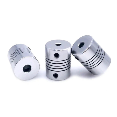 Knockout D19L25 Flexible Encoder Coupler With Plug And Play Setup For Stepper Motors And Cnc Engravers, three aluminum couplers.
