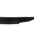 Side view of Heavy Duty 2.8 Quart Oil Drain Pan with Splash Guard and Tapered Spout for lawn equipment and motorcycles, low profile design.