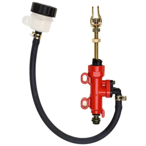 Rear Brake Master Cylinder Reservoir For Coleman KT196 CK100 And Yerf Dog GX150 Go Kart Buggy 150cc 110cc 125cc 250cc ATV Quad Red
