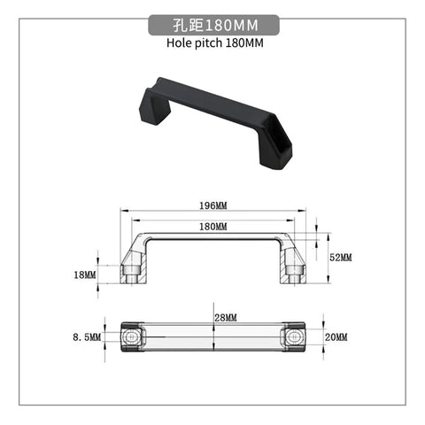 Heavy Duty Plastic Drawer Handle With Smooth Grip For Cabinets Drawers Toolbox And Storage Gear Featuring A Perfect 90Mm Hole Pitch For No Sweat Install That Delivers Solid Reliability And Bang For Your Buck