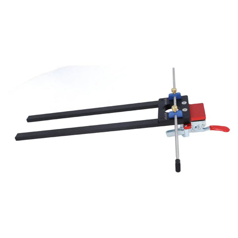 Dead On Accuracy Drawer Punch Locator And Drilling Positioner For Woodworking Projects. Solid aluminum alloy tool with guide rods.