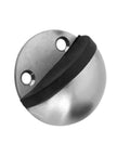 Dome Door Stop With Rubber Bumper 304 Stainless Steel Floor Stopper Keeps Walls Safe From Dings 45 By 45 By 24 Mm Punch Free Or Screw Mount