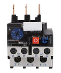 Front view of Beefed Up Adjustable Thermal Overload Relay for 2.5-4 Amp Range with plug and play screw mount