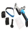 Heavy Duty Pipe Belt Sander With Adjustable Flex Head For Nailing 360 Degree Grinding and Polishing components on white background.