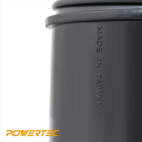 Close-up of 4 Inch Quick Connect Splice Fitting For DWV PVC Pipe To 4 Inch ID Flexible Hose showing 'Made in Taiwan' text.