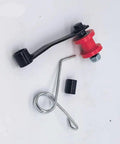 Heavy Duty Chain Tensioner Spring Roller Slider Guide Adjuster Pulley Fix For 110 To 250Cc Quad Dirt Bike Jlg-110 Stop Skipping And Protect Sprockets red spring roller guide with black arm and hardware