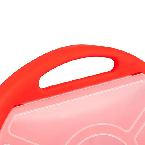 Handle of Bucket Seat Small Parts Organizer For 5 Gallon Buckets With Locking Lid, 6 Compartments, Removable Wall Pieces For Extra Storage
