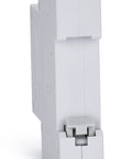 Side view of AC Miniature Circuit Breaker 20 Amp 120V 240V One Pole DIN Rail Mount MCB With Thermal Magnetic Trip Solar Disconnect Switch C20