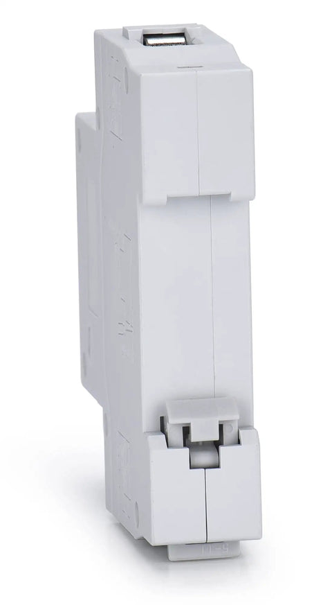 AC Miniature Circuit Breaker 16 Amp 120V To 240V One Pole Curve C Magnetic Trip Overload And Short Circuit Protection Silver Alloy Contacts Flame Retardant Shell Easy Control And Isolation, front view