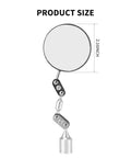 Inspection Mirror With Magnetic Base For Welding Or Automotive Repairs, 2.16 Inch Mirror with ball joint angle