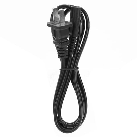 Power cord for Garosa 6 In 1 Mini Motorized Lathe Machine, black, 3-pin design, compatible with compact benchtop equipment.