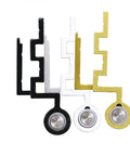 Heavy Duty Aluminum Alloy Casement Sliding Window Hinges For Cabinets Closets shown in black, white, and gold colors