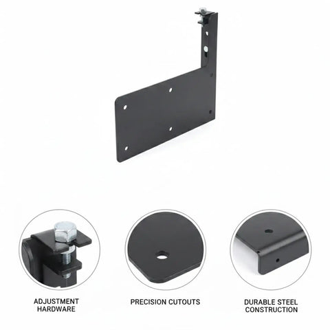 Hidden Wall Mount Bracket L Shaped Steel Support For Floating Shelves TV Consoles And Cabinets Multipurpose Mount That Conceals Hardware