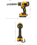 Eiwitany Electric Wire Stripping And Cutting Machine Adjustable Speed Copper Cable Cutter Tool Compact Portable Auto Peeler side and rear view.