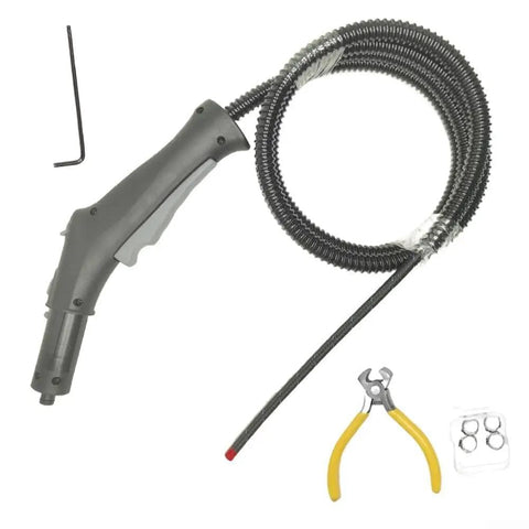 Steam Control Handle With Hose Replacement For SC1 SC2 SC3 SC4 And SC 2500 Steam Cleaners shown with pliers and hex key.