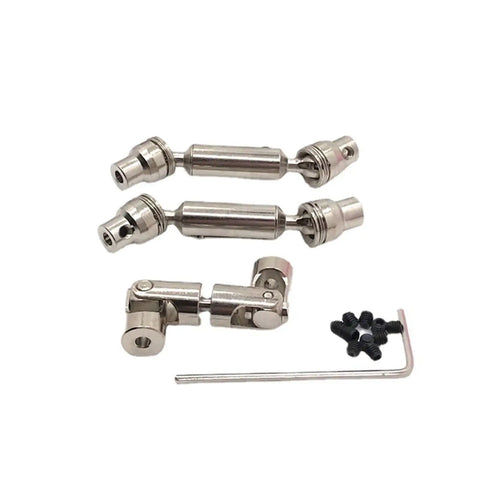 Heavy Duty Metal Drive Shaft Kit For 1x16 6WD RC Cars B16 B36 Upgrade Spare Part Durable Easy Install High Torque Power Transfer And Smooth Operation For Tough RC Trails, metal shafts and screws