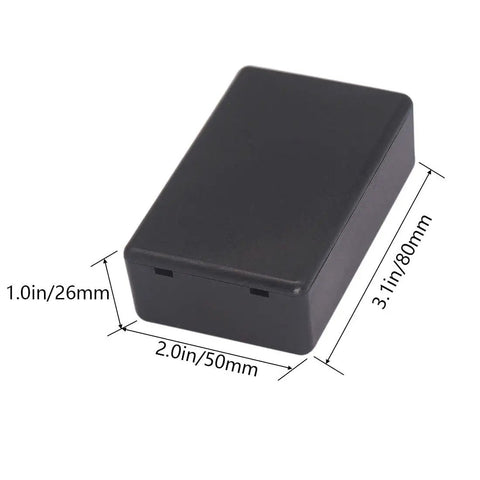 Five Pack ABS Plastic Electrical Project Boxes DIY Ready Junction Box Enclosures DIY Electronics Projects Black 80x50x26 mm