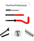 15Pcs Thread Repair Kit M9 X 1.25mm Metric Thread Insert Set For DIY Auto Repairs And General Maintenance with red handle visible