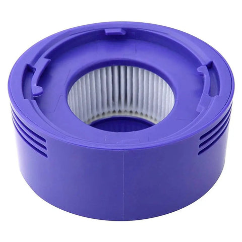 Close-up of blue post filter replacement for Dyson V7 V8, part of Four Pre Filters And Four Post Filters Replacement For Dyson V7 V8 Vacuum Cleaner Compatible With Animal And Absolute Compare To Part 965661 01 And 967478 01 Easy Fit And Durable Filtration.