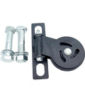 Rotatable Gym Cable Pulley Block for Squat Racks and Home Gyms with bolts, black steel, 26mm hole compatibility