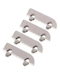 Full Extension Telescopic Drawer Slides 4 Pack Stainless Steel With Ball Bearings For Ultra Smooth Closing And Easy Disassembly Heavy Duty Track