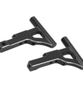Beefed Up Front Suspension Arm Upgrade Kit For 3Racing Sakura D5 One Tenth RC Car, black aluminum alloy control arms