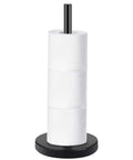 Premium 304 Stainless Steel Toilet Paper Holder With Three Roll Capacity Matte Black Freestanding Stand For Bathroom