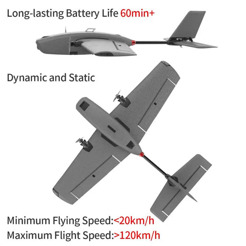 730mm Wingspan Fixed Wing RC Plane With EPP Foam ABS And Carbon Fiber Build Dual Motors Power Upgraded Flight Control System