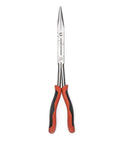 Long Nose Pliers Set With Straight And Bent Tips Dual Material Handles Double Joint Design Ergonomic Grip 13 Inch Length