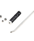Pro Grade Saxophone And Wind Instrument Dent Repair Kit With Metal Ball Set And Long Rod, Perfect For Curved Necks, Works On Saxophones, Trumpets, French Horns And More, Smooth Finish Maintenance Tools, metal balls and bent rod on white
