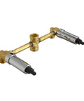 Aragon Two Handle Tub And Shower Faucet With One Spray Showerhead Chrome Finish Valve Included Refurbished And Tested