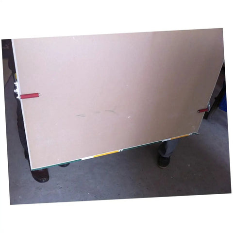 One Pair Adjustable Drywall Hoist And Gypsum Board Lifter Featuring Non Slip Safety Handles For Moving Plasterboard Ceramic Tiles And Glass Panels, holding large plasterboard securely.
