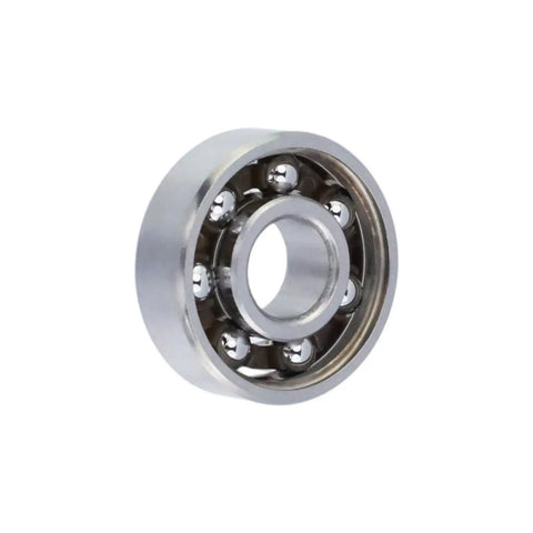 100 Pack 608 Steel Ball Bearings 8X22X7mm Open Deep Groove Precision Rollers For Fidget Spinners close-up view showing chrome steel.